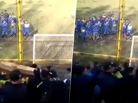 Solo en Argentina: velaron a un hincha en la tribuna del Dock Sud con cantos y disparos al aire