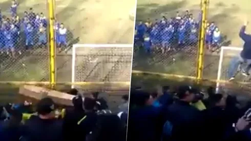 Solo en Argentina: velaron a un hincha en la tribuna del Dock Sud con cantos y disparos al aire