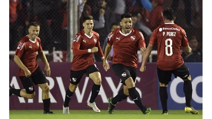 El festejo del primer tanto del 'Rojo'.