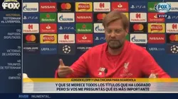 Klopp, contundente en conferencia de prensa.