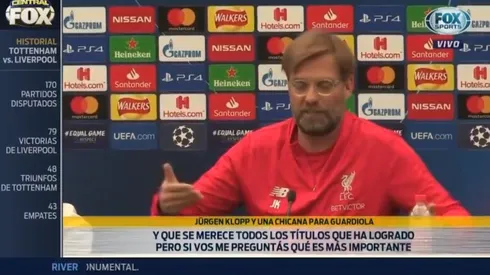Klopp, contundente en conferencia de prensa.