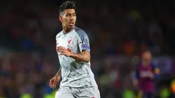 Roberto Firmino en el partido de ida ante Barcelona.
