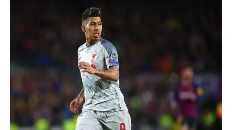 Roberto Firmino en el partido de ida ante Barcelona.