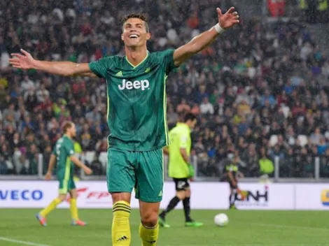 Cristiano Ronaldo volvió a tirar una chilena y Georgina le puso coronita