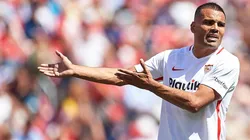Gabriel Mercado en un partido de Sevilla.