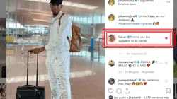 Así fue la publicación de Johan Mojica y le épica respuesta de Falcao en los comentarios.