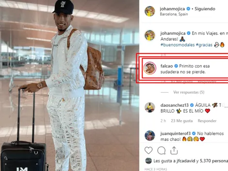 Johan Mojica tiró pinta de "mariachi" y Falcao se le burló en Instagram