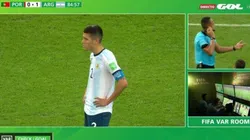 Ni el VAR supo quién convirtió: el gol de Argentina para liquidar el triunfo ante Portugal