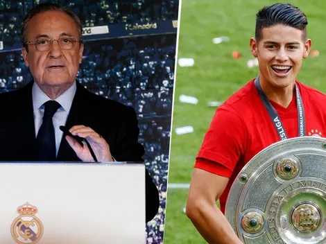 Florentino Pérez rompe el silencio y deja clara la situación de James Rodríguez