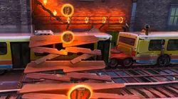 Donde estan la Grúa, el tren elevado y la valla en Fortnite - Desafío Entrega en el centro