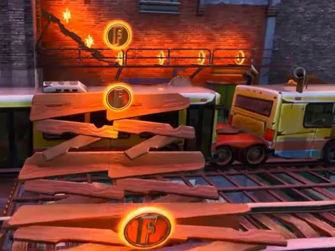 Donde estan la Grúa, el tren elevado y la valla en Fortnite - Desafío Entrega en el centro