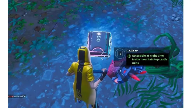 Cómo conseguir el Fortbyte #50: accesible de noche en las ruinas en lo alto de la montaña