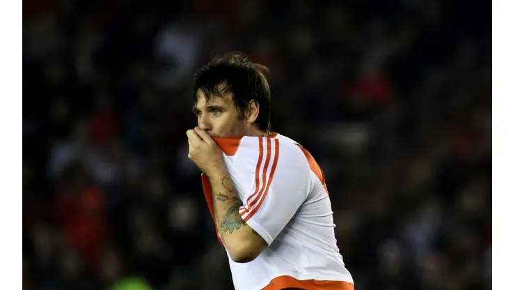 Cavenaghi en su partido de despedida.
