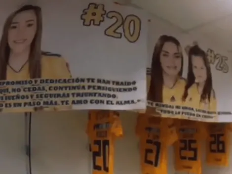 Hermosa sorpresa para Tigres en el vestidor en la previa