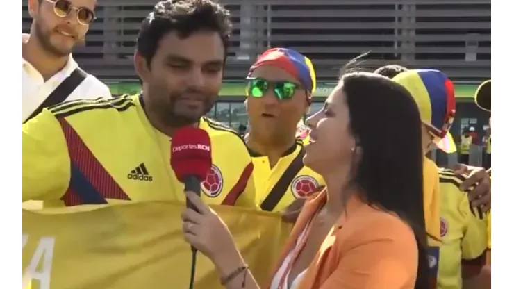 Sheyla le preguntó a un hincha quién hacía gol y ni sabía quién jugaba