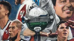 River y un error en su mural.