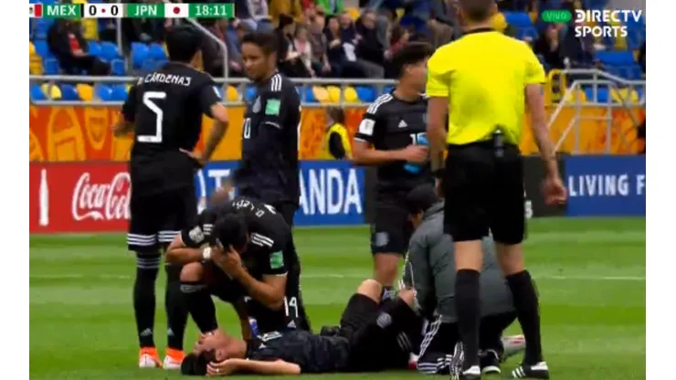 Más problemas para México en el Mundial Sub 20: lesión de rodilla y llanto