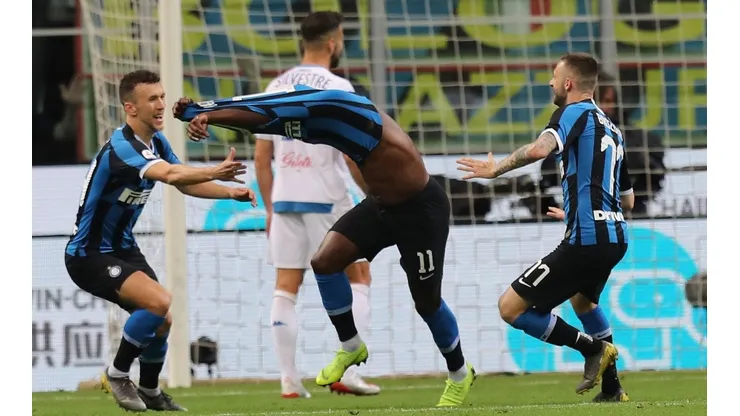 Locura total de los jugadores de Inter.
