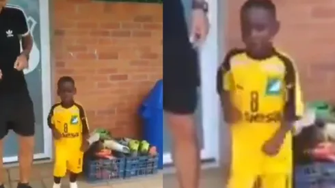 Juan Dinneno aprendiendo a bailar en Cali.