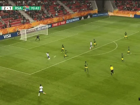 Este es crá: sin pararla ni dejarla picar, Barco la clavó en un ángulo para el 3 a 1 de Argentina