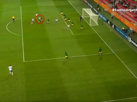 Vera cabeceó un centro de Ferreira y Argentina ya vence a Sudáfrica en 4'