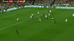 El disparo de Lionel Messi.