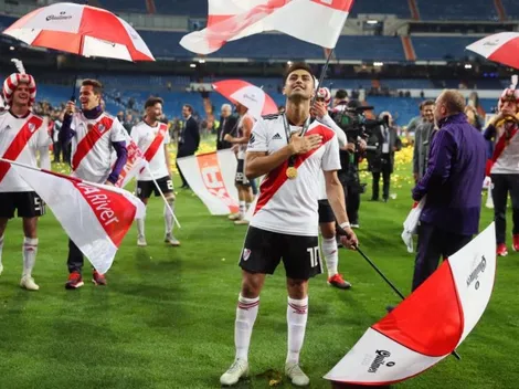 Con una foto del día más feliz, Pity Martínez saludó a River por su cumpleaños