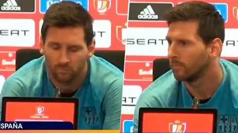 Messi y una respuesta que lo dice todo.