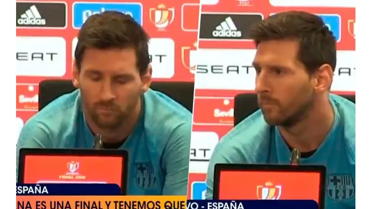 Messi y una respuesta que lo dice todo.