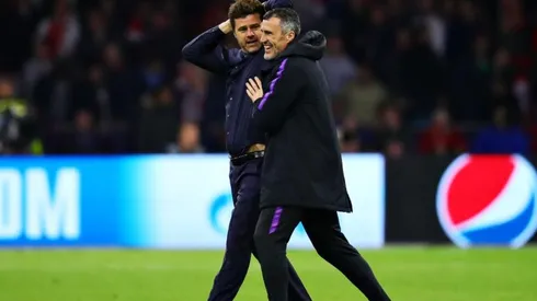 Pochettino festejando la clasificación a la final.