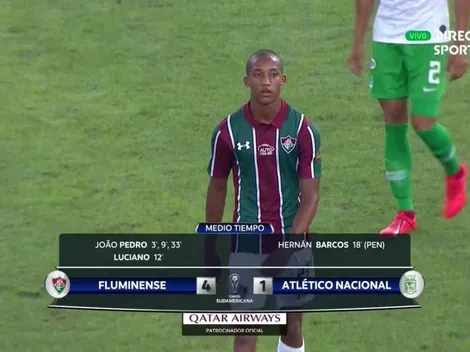 Papelón de Nacional en su debut de Sudamericana: ¡cayó goleado frente a Fluminense!