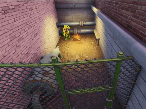 Encuentra a Jonesy escondido detrás de una valla - Desafío Entrega en el centro