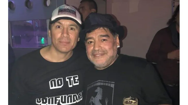 Pablo Lescano vio un fotón de él con Riquelme y no dudó en darle retweet