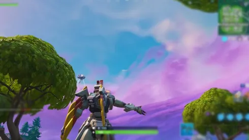Como completar: Tira un disco volador y cógelo antes que caiga al suelo en Fortnite