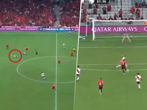 River sacó, se resbaló Enzo Pérez y Armani le negó el gol a Paranaense en la primera