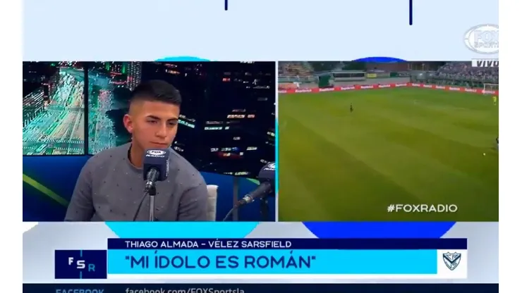 Almada en Fox Radio.