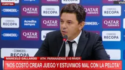 Gallardo habló en conferencia.