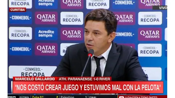 Gallardo habló en conferencia.