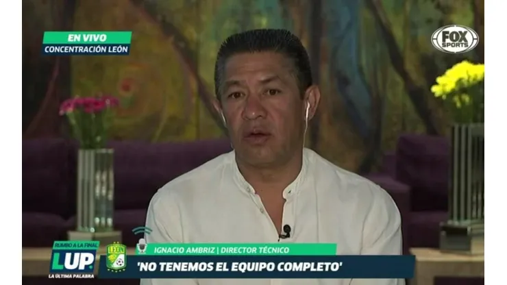 Todavía no empezó la Final, pero Ignacio Ambriz ya pone excusas