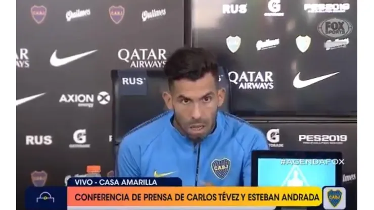 Le mencionaron un posible retiro y Tevez dejó las cosas en claro