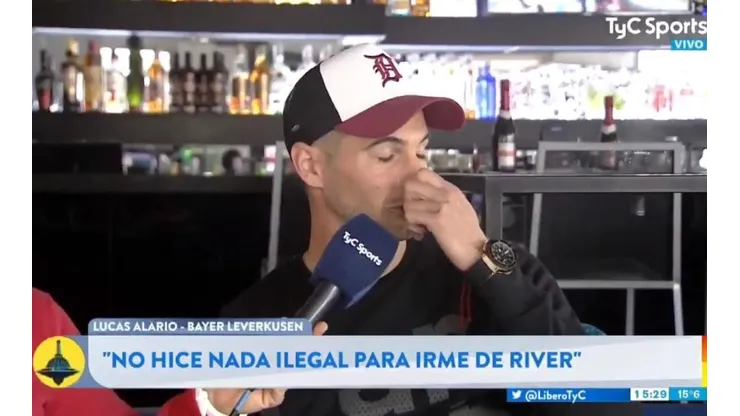 Lucas Alario sorprendió a todos.