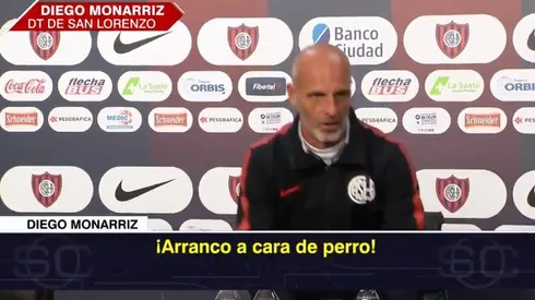 La conferencia de prensa de Monarriz.