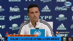 Scaloni habló de la ausencia de Icardi: "No tenemos duda de la decisión que tomamos"