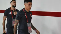 Pratto sacó la selfie, Enzo Pérez la publicó en Modo Oso