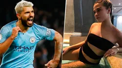Agüero salió campeón y al otro día blanqueó a su nueva novia en Instagram: Sofía Calzetti