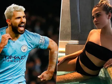 Agüero salió campeón y al otro día blanqueó a su nueva novia en Instagram: Sofía Calzetti