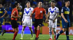 Fernando Espinoza en el partido de la discordia.