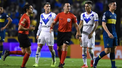 Fernando Espinoza en el partido de la discordia.