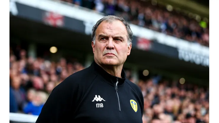 Marcelo Bielsa, todavía entrenador de Leeds United.