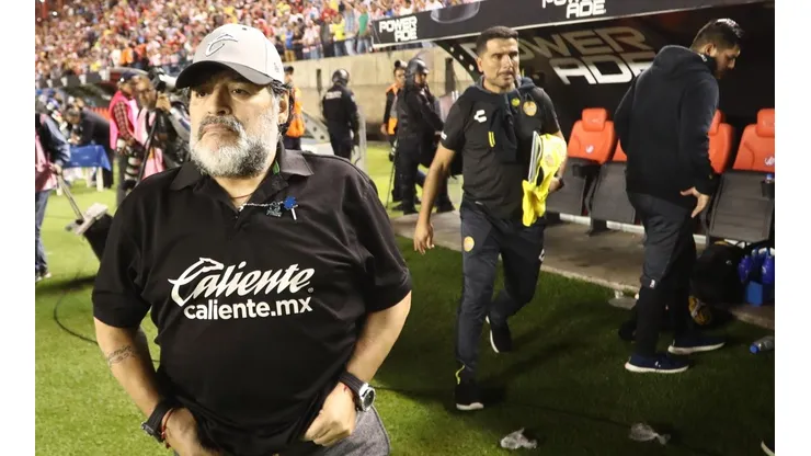 Diego Maradona, entrenador de Dorados.